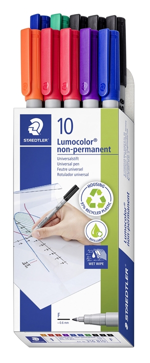 Staedtler Marker Lumocolor Non-P 0,6 mm izbor (10)